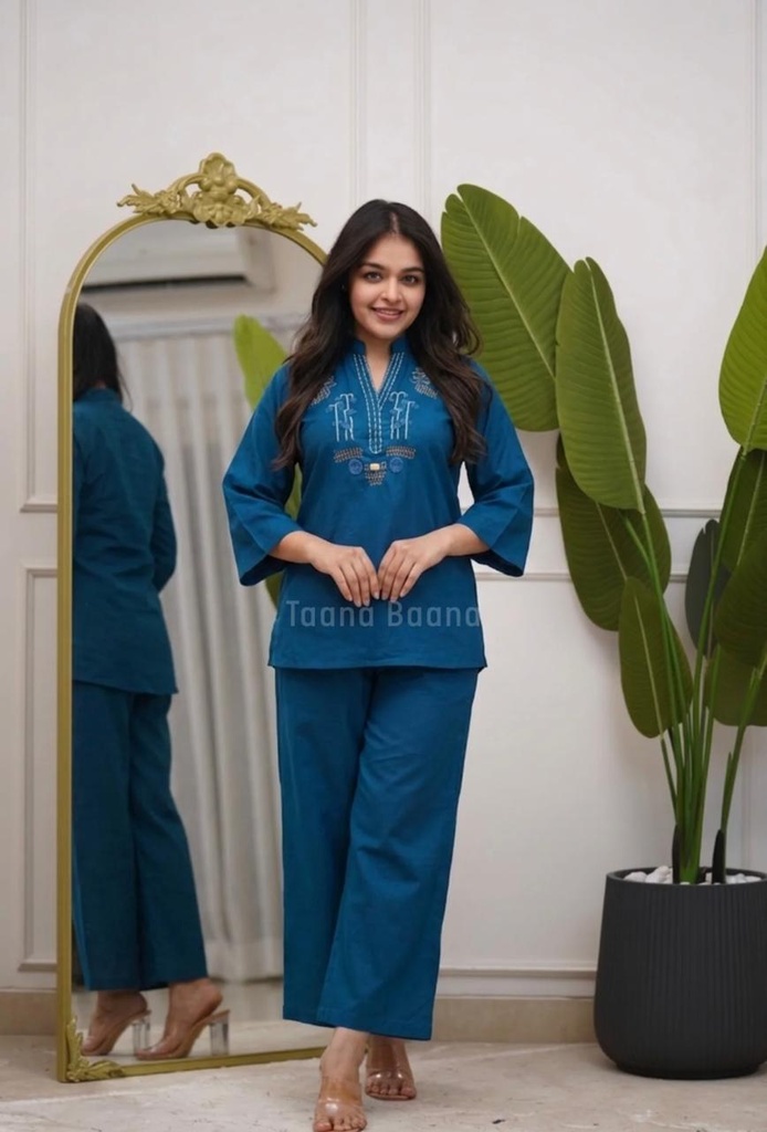 LAUNCHING CORD-SET – Pure Cotton (M, blue)