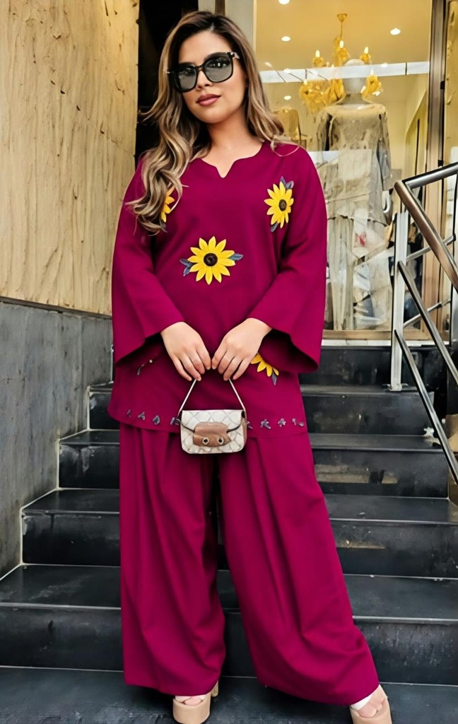 Sunflower pure cotton cord set (M)